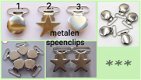 Houten en metalen speenclips (blank en in kleur en met afbeeldingen) - 2 - Thumbnail