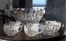 Vintage Hazel Atlas Williamsport punch bowl / punchbowl + 4 glazen - 0 - Thumbnail