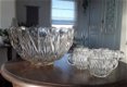 Vintage Hazel Atlas Williamsport punch bowl / punchbowl + 4 glazen - 1 - Thumbnail