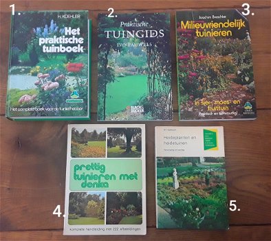 Boeken tuin: tuinboek/tuingids/milieuvriendelijk/heidetuinen - 0