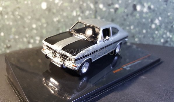 Opel Kadett B coupe1967 zilver 1/43 Ixo V1003 - 1