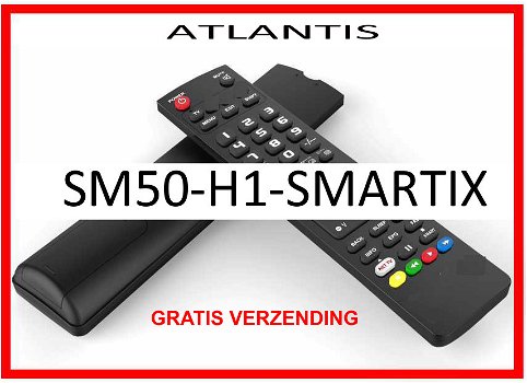 Vervangende afstandsbediening voor de SM50-H1-SMARTIX van ATLANTIS. - 0