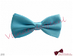 Vlinderdas in effen lake blue ( meerblauwe) kleur - 233 - 0 - Thumbnail