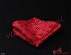 Kerst vlinderdas rood, zelfstrikker en pochet donkere sneeuwvlokken - 288 - 1 - Thumbnail