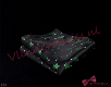 Kerst vlinderdas zwart, zelfstrikker en pochet met Kerstbomen - 253 - 1 - Thumbnail