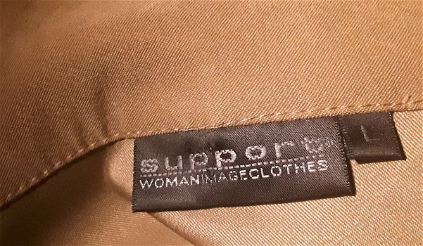 Fijne bloes, blouse met splitjes aan de zijkanten - maat L - 3