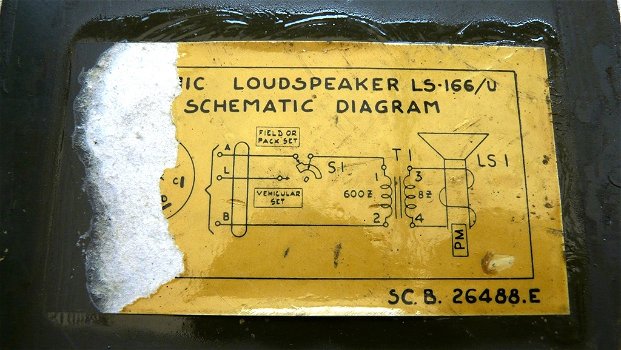 Loudspeaker / Luidspreker Radio sets, type: LS-166/U, US Army, jaren'50/'60.(Nr.1) - 7