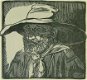 GPL Hilhorst (1886-1957) Houtsnede 'Boer' 1919 - 0 - Thumbnail