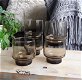 4x luminarc vintage glazen bruin rookglas / smoke glas (1x bp) - 0 - Thumbnail