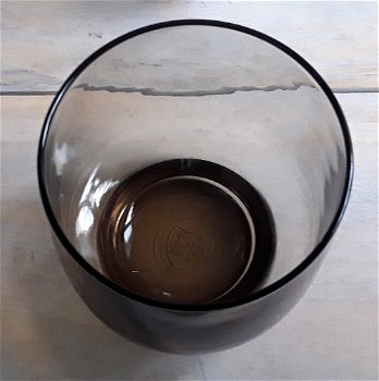 4x luminarc vintage glazen bruin rookglas / smoke glas (1x bp) - 1