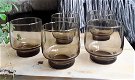 4x luminarc vintage glazen bruin rookglas / smoke glas (1x bp) - 3 - Thumbnail