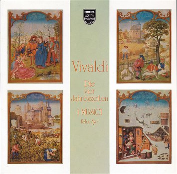 LP - Vivaldi - Die vier Jahreszeiten - I Musici, Felix Ayo, viool - 0