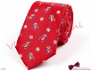 Kerst stropdas, rood met pinguins en sneeuwvlokken - 267 - 0 - Thumbnail