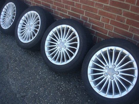 17’’Inch Origineel Audi luxury line Velgen en banden 5x112 - 1