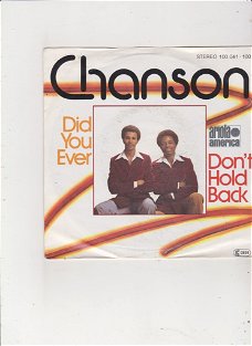 Single Chanson - Don't hold back