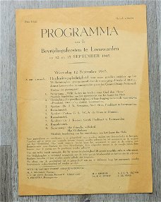Programma van de Bevrijdingsfeesten te Leeuwarden Sept. 1945