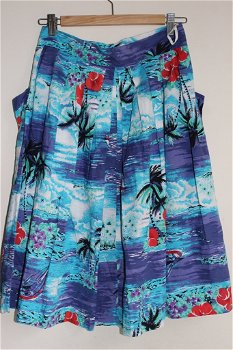 Leuke rok met zomerse print en zakken - 2