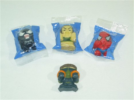 Nestlé - Ontbijtgranen - Spiderman 3 - Spiderman / Venom / Sandman / Goblin - 2007 - Knijpfiguurtjes - 0