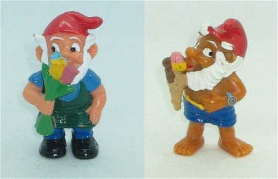 Dwergen Over 4 Seizoenen - Flori Flower & Schlemmer Schorschi - Kinder Surprise - 1998 - 0