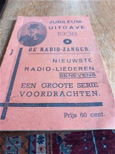De radio zanger, Jubileumuitgave 1938