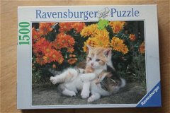 Ravensburger Puzzle Spelende Poesjes 1500 Stukjes