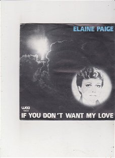 Single Elaine Paige - If you don't want my love