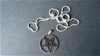 pentagram hanger met ketting , death black metal marduk slayer sinister dak funeral - 1 - Thumbnail