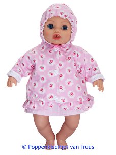 Baby Annabell 43 cm Jasje roze/roosjes
