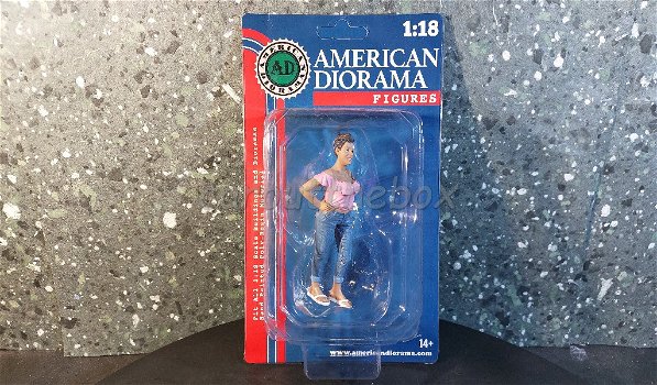 Diorama figuur Hanging out 2 GLORIA AD490 1:18 American Diorama - 2