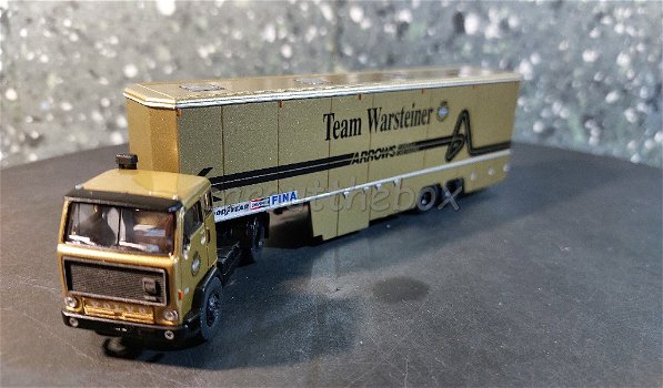 Volvo F89 TEAM WARSTEINER transporter 1/87 Brekina brek034 - 1