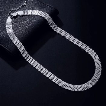 Elegante dames 925 sterling zilveren ketting en armband - 0