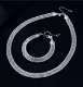 Elegante dames 925 sterling zilveren ketting en armband - 1 - Thumbnail