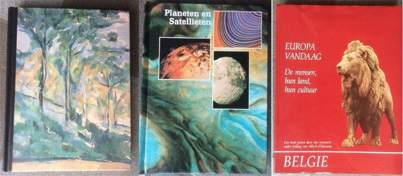 Artis historia boeken 3 stuks (het bos en mens, planeten en satellieten en belgie europa vandaag) - 0