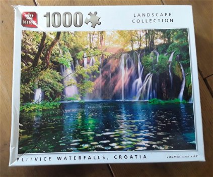 King puzzel: plitvice waterfalls croatia / kroatië (landscape collection) - 0