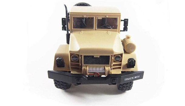 RC vrachtauto U.S. M35 leger vrachtwagen 6WD RTR 1:16, zandkleur - 3