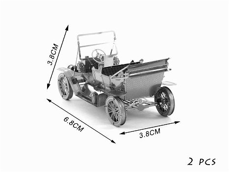 Metalen bouwpakket Ford vintage 3D Laser Cut - 1