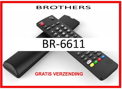 Vervangende afstandsbediening voor de BR-6611 van BROTHERS. - 0