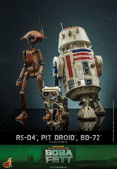 Hot Toys Star Wars The Mandalorian Action Figures 1/6 R5-D4, Pit Droid, & BD-72