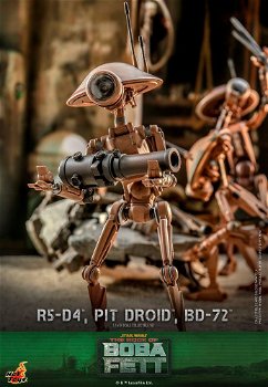 Hot Toys Star Wars The Mandalorian Action Figures 1/6 R5-D4, Pit Droid, & BD-72 - 2