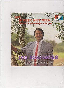 Single Jan Boezeroen - Nee, ik weet niet meer - 0