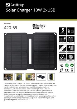 Solar Charger 10W 2x USB - 4