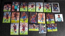 Set (gesigneerde) spelerskaarten / foto's van FC Barcelona