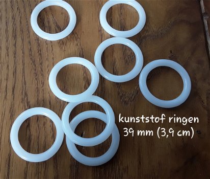 Kunststof ringen / haakringen - 39 mm - 0
