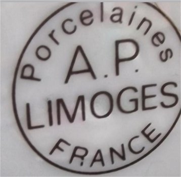 Limoges ronde wijn flacon/vat/tonnetje - 2
