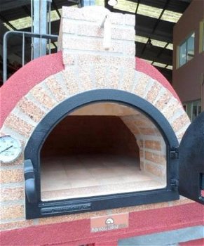 Pizzaoven traditional brick, houtgestookte steenoven ambachtelijk handgemaakt - 1