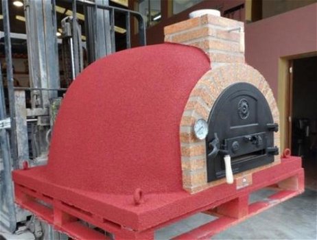 Pizzaoven traditional brick, houtgestookte steenoven ambachtelijk handgemaakt - 2