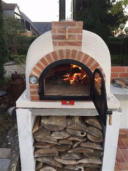 Pizzaoven bakoven tuinoven houtgestookte steenoven 100/70cm - 0