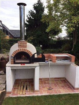 Pizzaoven Traditional Brick steenoven broodbakoven 100/70cm - 3