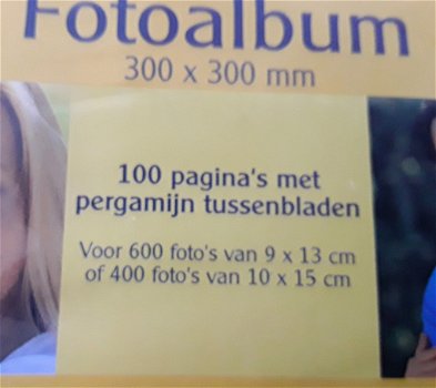 Roze fotoalbum met rozenafbeelding erop (nieuw in de folie) - 2