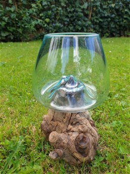 glas op hout - 0